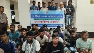 চাঁদপুরে মা ইলিশ শিকারের দায়ে ৬৪৬ জেলে আটক করে পুলিশ